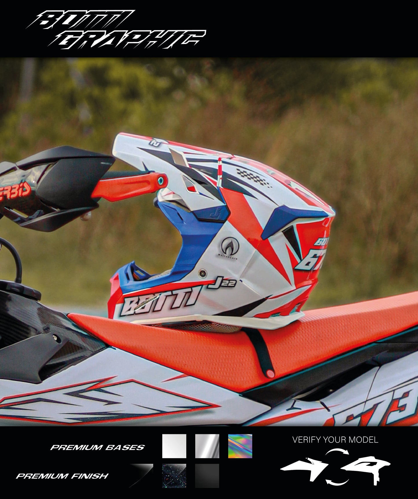 HELMET - FULL CUSTOM GRAPHIC KIT