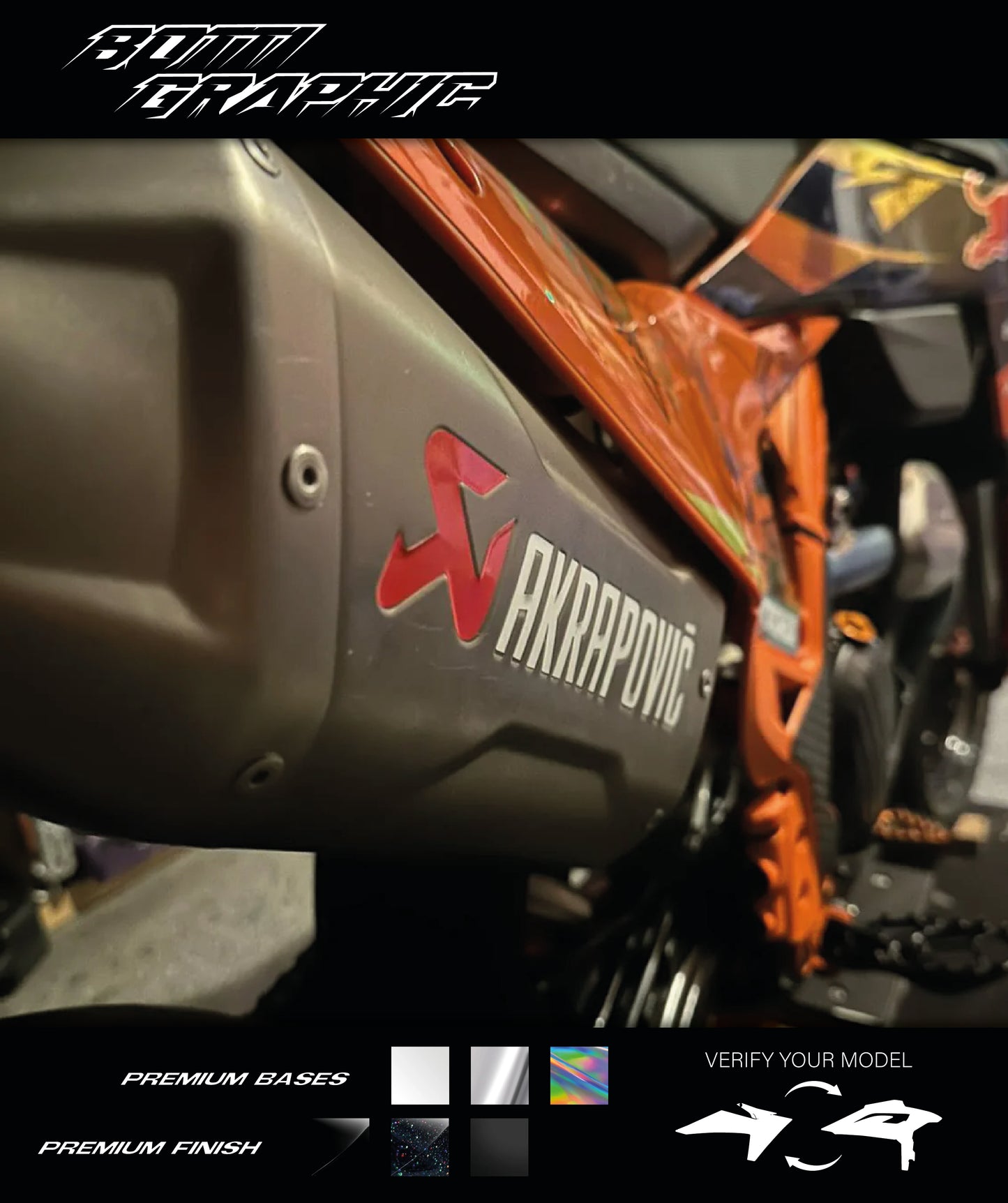 AKRAPOVIC 2023+ STICKER - BG EDITION