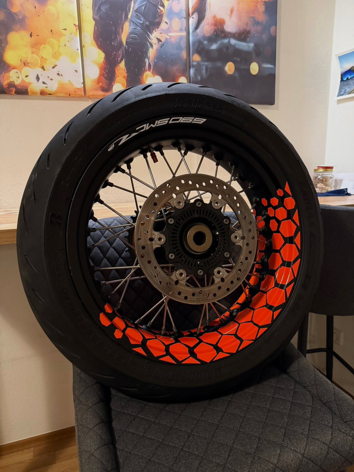 HEXAGONAL RIMS STICKERS