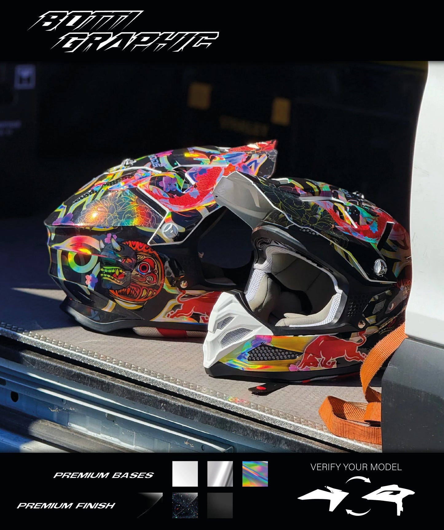HELMET - FULL CUSTOM GRAPHIC KIT