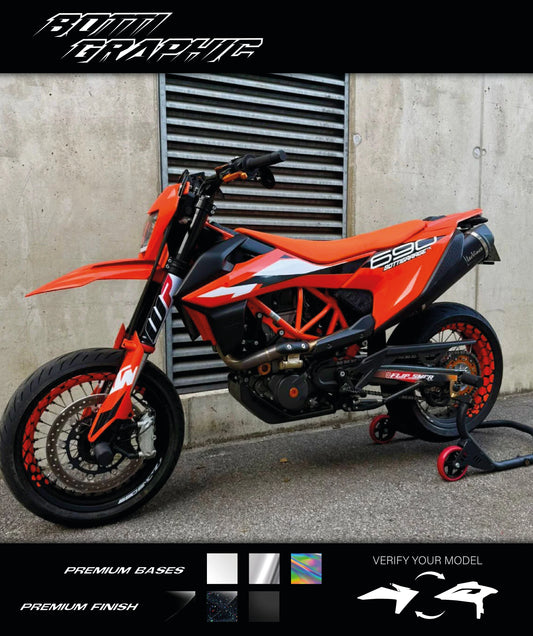 STICKER 50/50 ESAGONALE PER CERCHIO SUPERMOTO